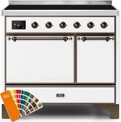 ILVE 40" Majestic II induction Range with 6 Elements - Dual Oven - TFT Control Display in Custom RAL Color (UMDI10QNS3RALB) Ranges ILVE 