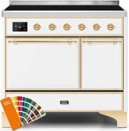 ILVE 40" Majestic II induction Range with 6 Elements - Dual Oven - TFT Control Display in Custom RAL Color (UMDI10QNS3RALG) Ranges ILVE 