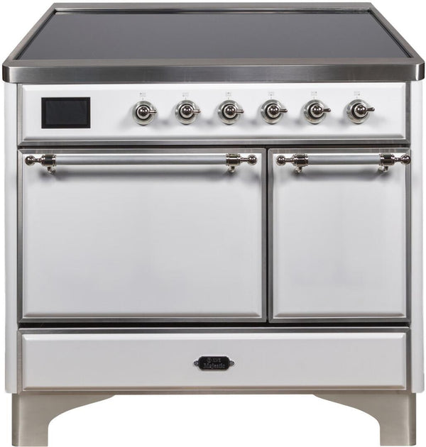 ILVE 40" Majestic II induction Range with 6 Elements - Dual Oven - TFT Control Display in White (UMDI10QNS3WHC) Ranges ILVE 