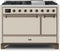 ILVE 48-Inch Majestic II Dual Fuel Range with 8 Sealed Brass Burners and Griddle - 5.62 cu. ft. Oven - Bronze (UM12FDQNS3AWB)