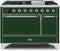 ILVE 48-Inch Majestic II Dual Fuel Range with 8 Sealed Brass Burners and Griddle - 5.62 cu. ft. Oven - Chrome (UM12FDQNS3EGC)