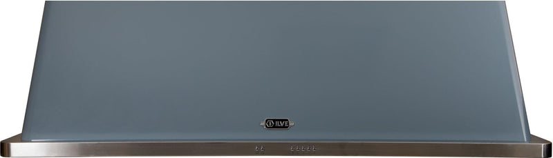 ILVE 60" Majestic Blue Grey Wall Mount Range Hood with 600 CFM Blower - Auto-off Function (UAM150BG) Range Hoods ILVE 