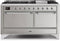 ILVE 60-Inch Majestic II Dual Fuel Range with 9 Sealed Burners - Griddle - Dual Oven - Stainless Steel (UM15FDQNS3SSB)