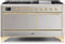ILVE 60-Inch Majestic II Dual Fuel Range with 9 Sealed Burners - Griddle - Dual Oven - Stainless Steel (UM15FDQNS3SSG)