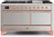 ILVE 60-Inch Majestic II Dual Fuel Range with 9 Sealed Burners - Griddle - Dual Oven - Stainless Steel (UM15FDQNS3SSP)