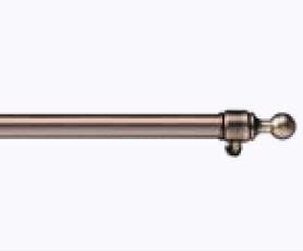 ILVE bronze upper handrail with round finial end for 24-inch range