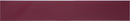 Burgundy toe kick front panel with straight edge and smooth finish