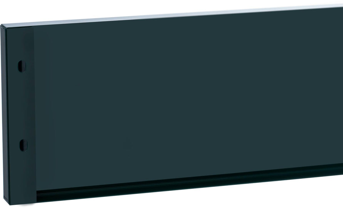 ILVE emerald green toe kick panel with two mounting holes, rectangular trim