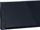 Glossy black toe kick panel with two side attachment slots