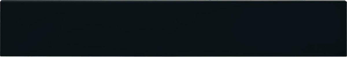 Matte graphite ILVE range toe kick strip, slim front lower panel close-up