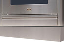 ILVE stainless steel toe kick trim under range, wide rectangular panel