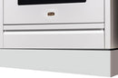 ILVE white toe kick panel for 40-inch range, flat front trim piece