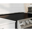 Midea 30-Inch Smart Slide-in Electric Range with 5 Elements Wi-Fi Enabled, 6.3 Cu. Ft., Pro Style with True Convection in Stainless Steel (MES30S4AST)
