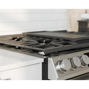 Midea 30-Inch Smart Slide-in Gas Range with 5 Sealed Burners Wi-Fi Enabled, 6.1 Cu. Ft., Pro Style with True Convection in Stainless Steel (MGS30S4AST)