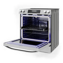 Midea 30-Inch Smart Slide-in Electric Range with 5 Elements Wi-Fi Enabled, 6.3 Cu. Ft., Standard Convection in Stainless Steel (MES30S2AST)