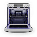 Midea 30-Inch Smart Slide-in Electric Range with 5 Elements Wi-Fi Enabled, 6.3 Cu. Ft., Pro Style with True Convection in Stainless Steel (MES30S4AST)