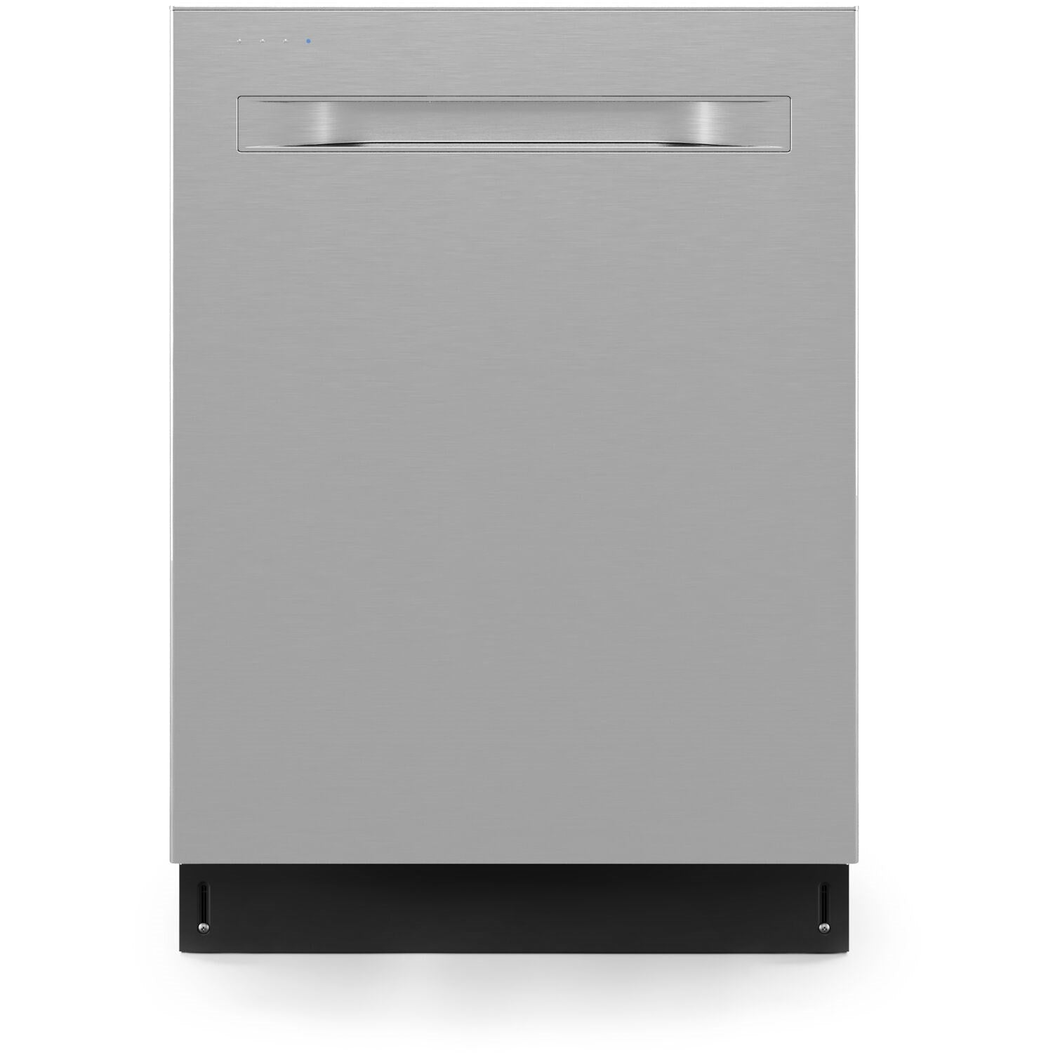 Stainless steel built-in dishwasher with top control panel