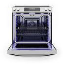Midea 30-Inch Smart Slide-in Electric Range with 5 Elements Wi-Fi Enabled, 6.3 Cu. Ft., Standard Convection in Stainless Steel (MES30S2AST)