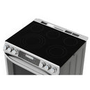 Midea 30-Inch Smart Slide-in Electric Range with 5 Elements Wi-Fi Enabled, 6.3 Cu. Ft., Pro Style with True Convection in Stainless Steel (MES30S4AST)