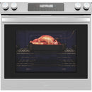 Midea 30-Inch Smart Slide-in Electric Range with 5 Elements Wi-Fi Enabled, 6.3 Cu. Ft., Standard Convection in Stainless Steel (MES30S2AST)