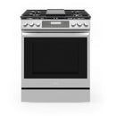 Midea 30-Inch Smart Slide-in Gas Range with 5 Sealed Burners Wi-Fi Enabled, 6.1 Cu. Ft., Pro Style with True Convection in Stainless Steel (MGS30S4AST)