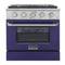 Kucht 30-Inch 4.2 Cu. Ft. Gas Range - Sealed Burners and Convection Oven in Blue (KNG301-B)