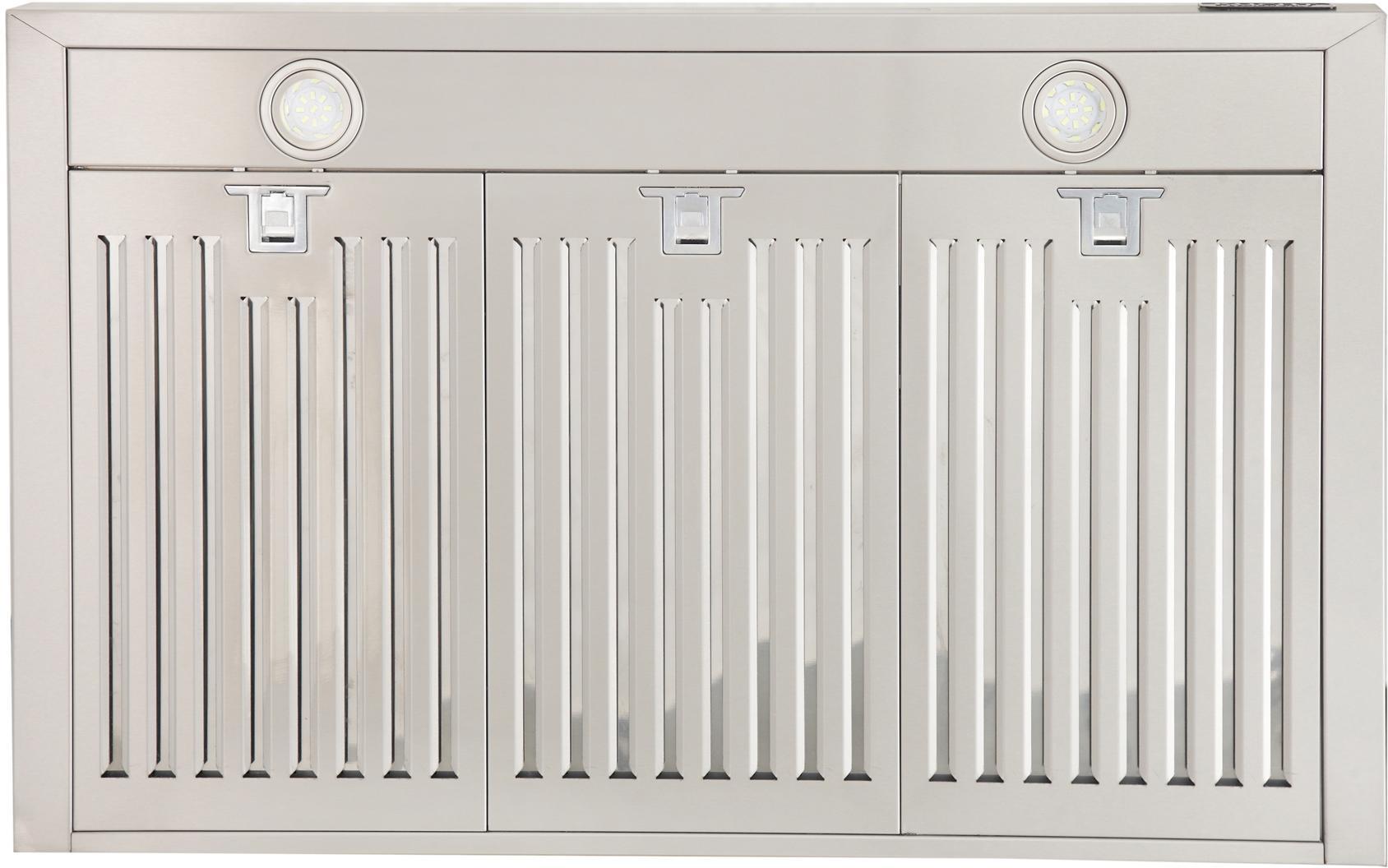 Stainless steel range hood baffle filter panel with vertical vent bars