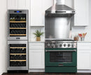 Kucht Professional 36 in. 5.2 cu. ft. Gas Range - Sealed Burners and Convection Oven in Green (KNG361-G) Ranges Kucht Natural Gas 