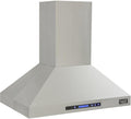 Kucht Professional 36 in. Island Mounted Range Hood 900CFM in Stainless Steel Modern Design (KRH3612IS) Range Hoods Kucht 