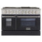 Kucht 48-Inch 6.7 Cu. Ft. Gas Range with Grill/Griddle in Black (KNG481-K)