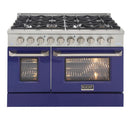 Kucht Professional 48 in. 6.7 cu. ft. Gas Range with Grill/Griddle in Blue (KNG481-B) Ranges Kucht 