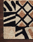 Loloi Contemporary Zharah Wool Pile Hand Tufted Rug in Brown (NAL-02) Rugs Loloi Rugs 