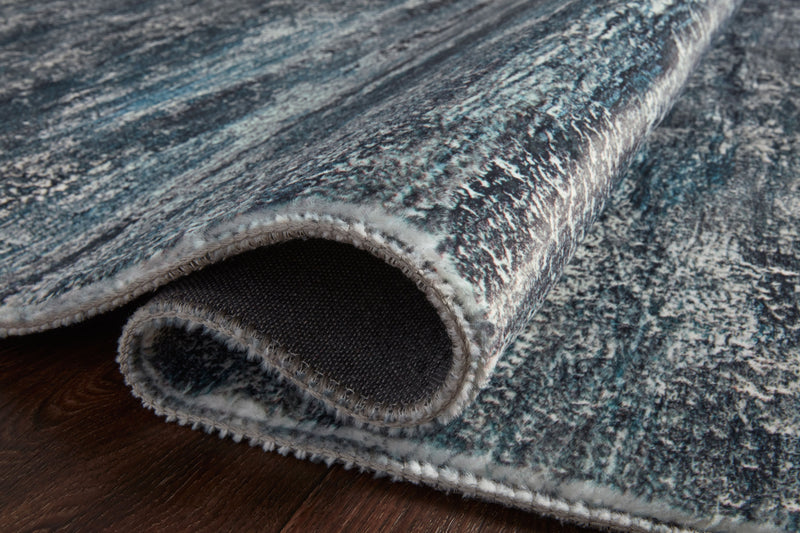 Loloi II Contemporary Pisolino Polyester Pile Power Loomed Rug in Blue, Gray (JOE-02) Rugs Loloi Rugs 