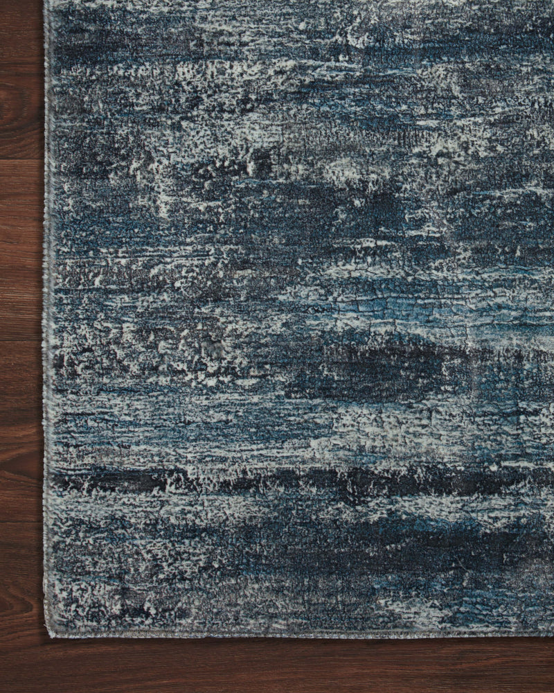 Loloi II Contemporary Pisolino Polyester Pile Power Loomed Rug in Blue, Gray (JOE-02) Rugs Loloi Rugs 