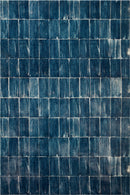 Loloi II Contemporary Pisolino Polyester Pile Power Loomed Rug in Blue, White (JOE-01) Rugs Loloi Rugs 