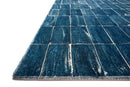 Loloi II Contemporary Pisolino Polyester Pile Power Loomed Rug in Blue, White (JOE-01) Rugs Loloi Rugs 