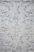 Loloi II Contemporary Pisolino Polyester Pile Power Loomed Rug in Silver, White (JOE-05) Rugs Loloi Rugs 