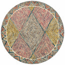 Loloi II Contemporary Tatum Wool Pile Hooked Round Rug in Green (SPE-02) Rugs Loloi Rugs 
