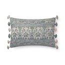 Loloi Pillows With Down Fill In Aqua / Silver (P0684) Loloi 