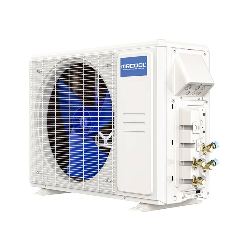 MRCOOL DIY 4th Gen Mini Split - 2-Zone 27,000 BTU Ductless Cassette Air Conditioner and Heat Pump with 12K + 12K Cassette Air Handlers, 66 ft. Line Sets, and Install Kit