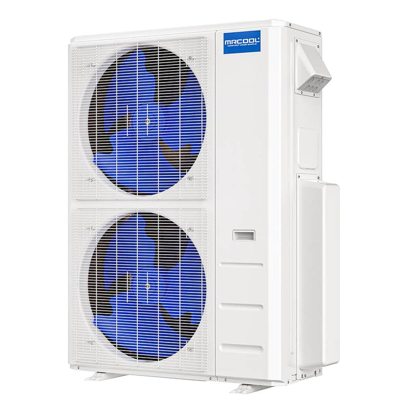 MRCOOL DIY 4th Gen Mini Split - 4-Zone 48,000 BTU Ductless Cassette Air Conditioner and Heat Pump with 9K + 9K + 12K + 18K Cassette Air Handlers, 50 ft. Line Sets, and Install Kit