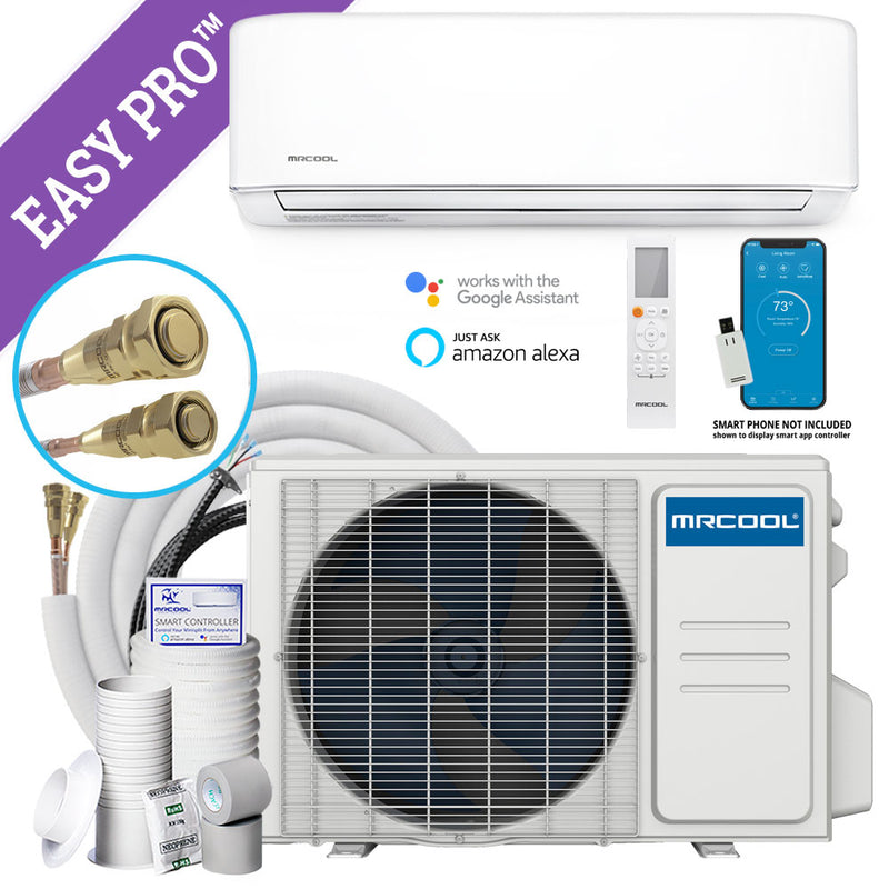 MRCOOL Easy Pro 9K BTU, 20 SEER, 115V, Ductless Mini-Split Heat Pump System with 16 Ft. Line Set (EZPRO-09-HP-11516)