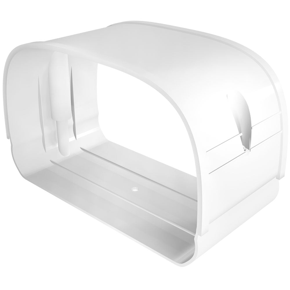 MRCOOL LineGuard white line set cover kit bend/connector assembly for routed tubing