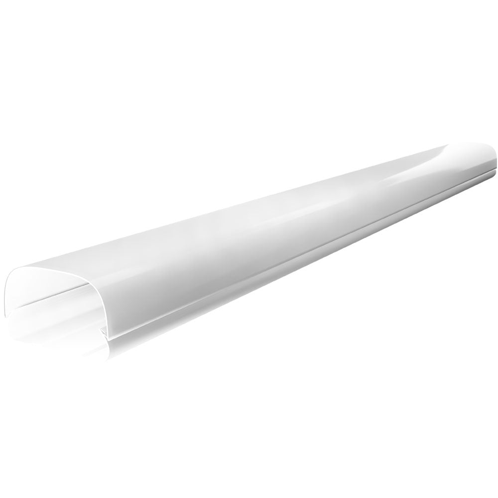 MRCOOL LineGuard white straight line set cover with smooth insulation sleeve profile