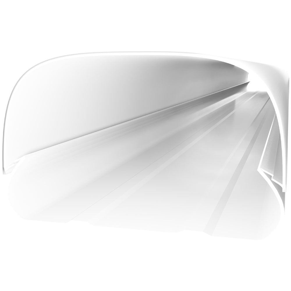 MRCOOL LineGuard white insulated line set cover with cutout detail and internal channel