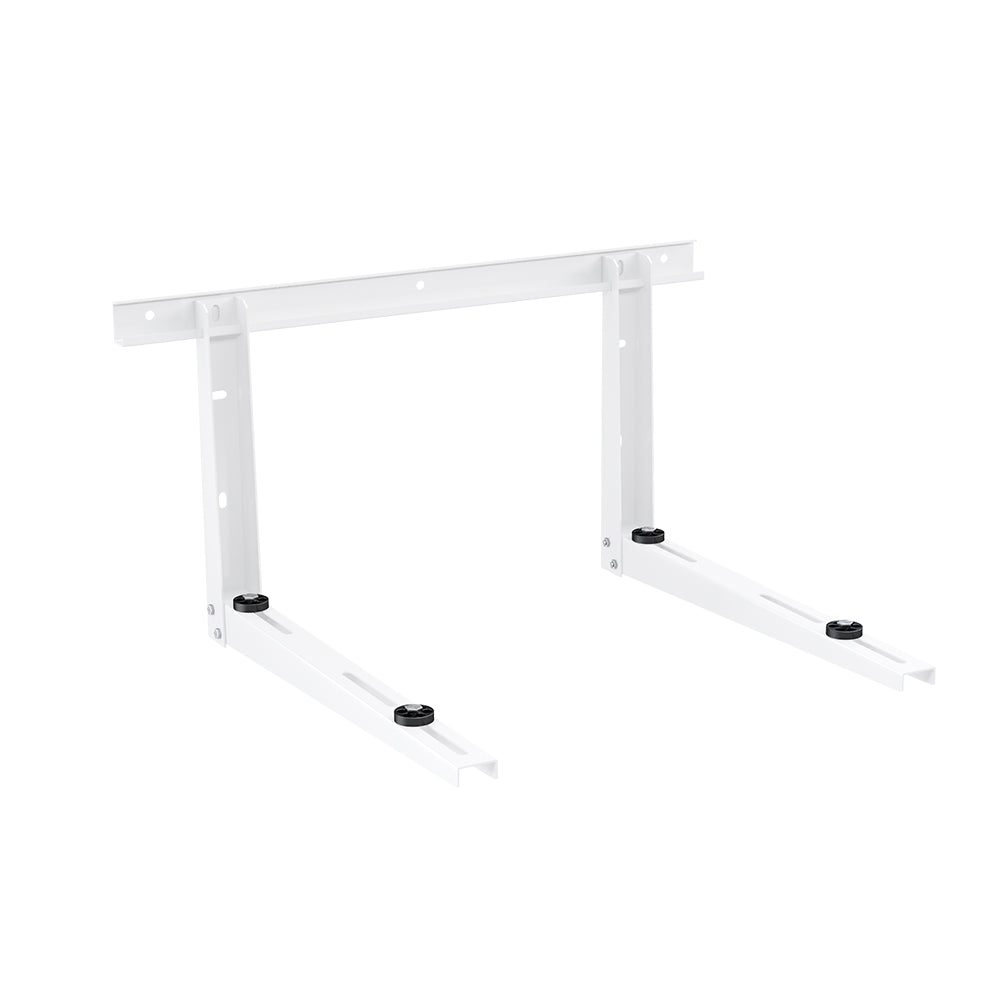 MRCOOL mini-split condenser wall mount bracket set in white with black leveling feet