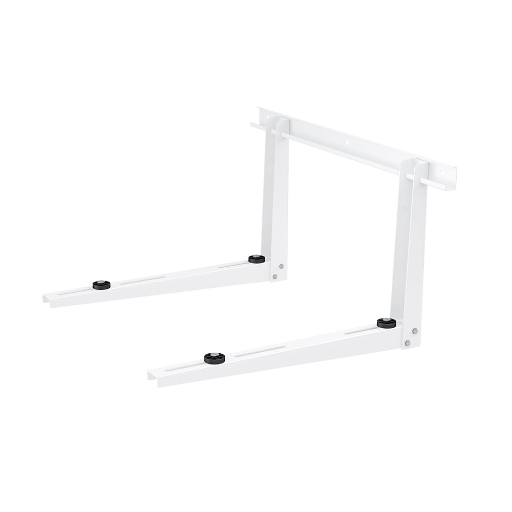 MRCOOL mini-split condenser wall mount brackets shown in assembled arrangement