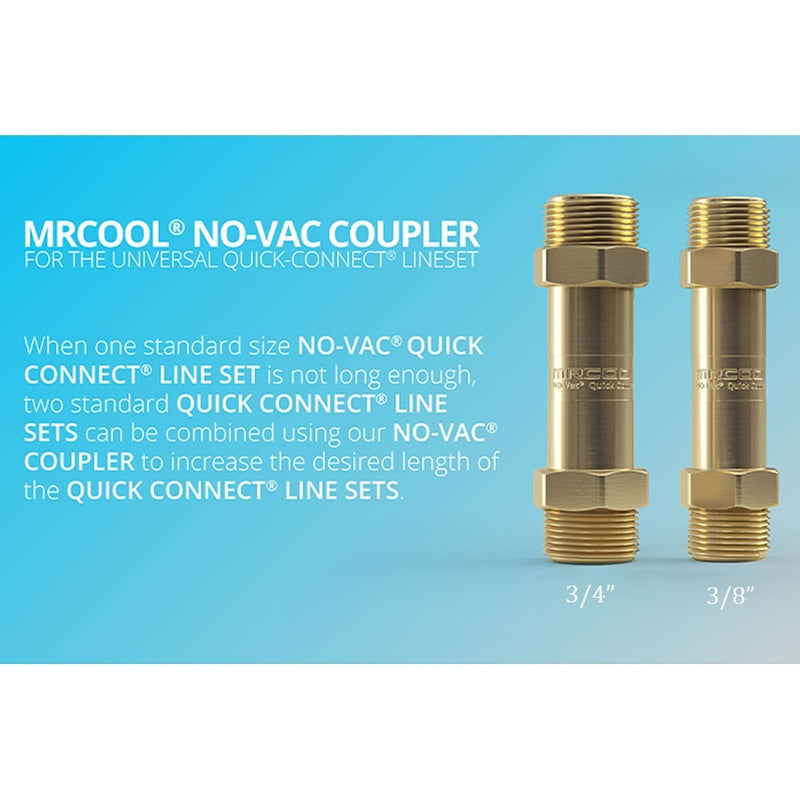 MRCOOL No-Vac Coupler for 3/8 No-Vac Precharged Lineset for Universal Series (NVCOUPLER-38)
