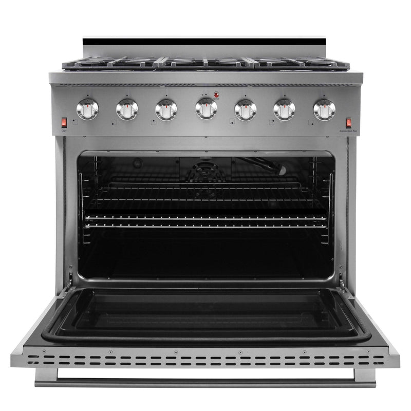 NXR 36" 5.5 cu.ft. Pro-Style Gas Range with Convection Oven in Stainless Steel (SC3611) Ranges NXR 