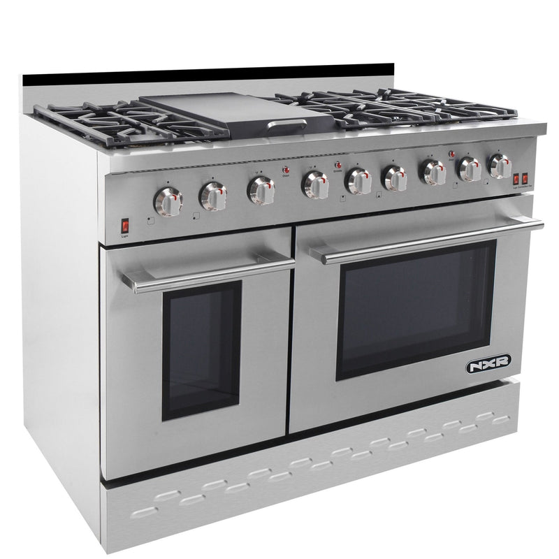 NXR 48" 7.2 cu.ft. Pro-Style Gas Range with Convection Oven in Stainless Steel (SC4811) Ranges NXR 